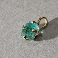 Ciondolo oro 750 e smeraldo naturale certificato