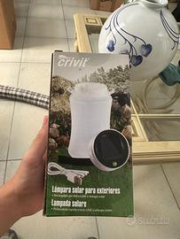 lampada solare da esterni ancora in confezione