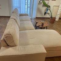 Divano ikea beige 5 posti con chaise longue