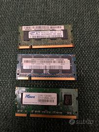 Memoria RAM DDR2 per portatili