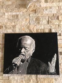 QUADRO DIPINTO A MANO SU TELA '' GINO PAOLI ''