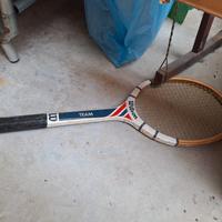 Racchetta legno e palline