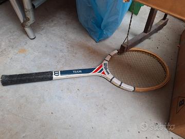 Racchetta legno e palline