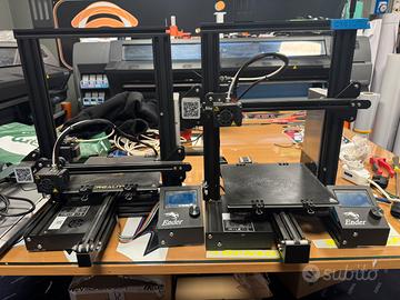 2 stampanti 3D ender 3 e Ender 3 pro