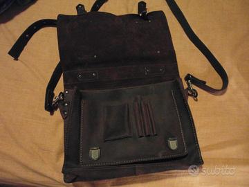 FOSSIL TRACOLLA IN CUOIO INGRASSATO