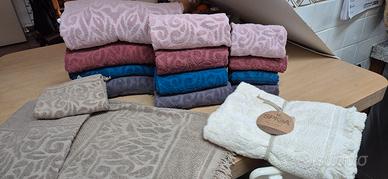 Set asciugamani 100% cotone