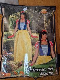Vestito Carnevale Biancaneve taglia L donna