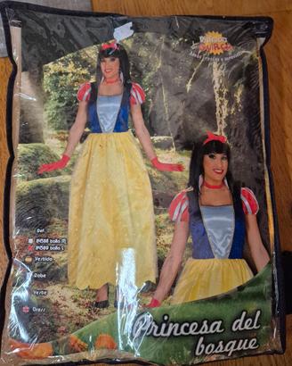 Vestito Carnevale Biancaneve taglia L donna