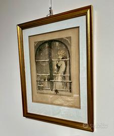 Inverno- Puntasecca at deco Louis Icart