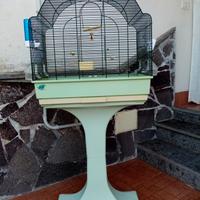 gabbia per pappagalli completa 