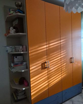 Armadio cameretta 4 ante