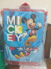 zaino scuola  Topolino disney nuovo con etichetta