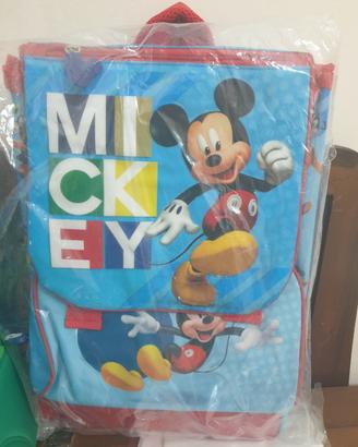 zaino scuola  Topolino disney nuovo con etichetta