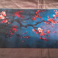 Tappetino playmat gaming  fiori di ciliegio 30x80