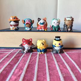 Miniaction Figure Gatti One Piece 8 personaggi