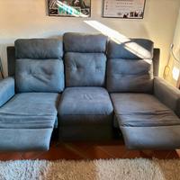 Divano Milos  3 posti - 2 recliner manuali