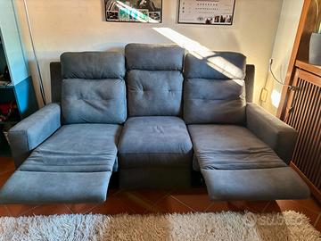 Divano Milos  3 posti - 2 recliner manuali