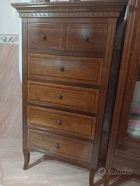 Set bagno cassettiera più colonna doppia 