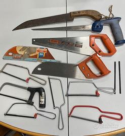 Attrezzi taglio manuale seghe e seghetti 10 pz