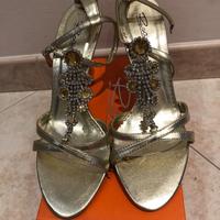 Sandali gioiello oro 37