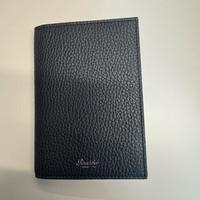 Porta passaporto Pineider in pelle blu