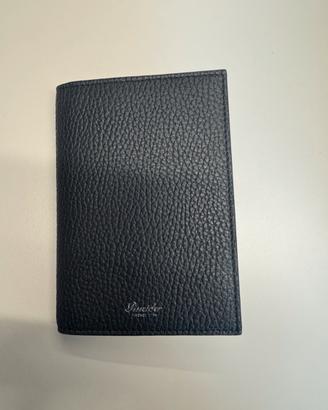 Porta passaporto Pineider in pelle blu