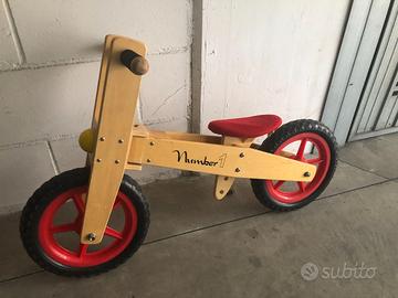 bici in legno da bimbo/a