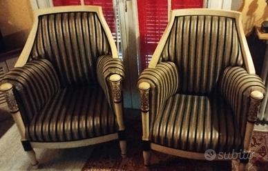 Coppia di poltrone stile 800 nuove