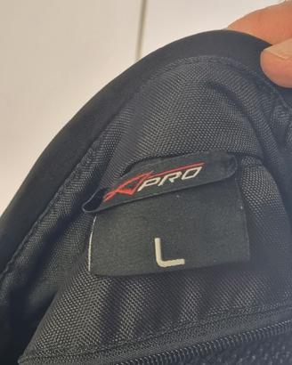 giubbotto in tessuto con protezioni 