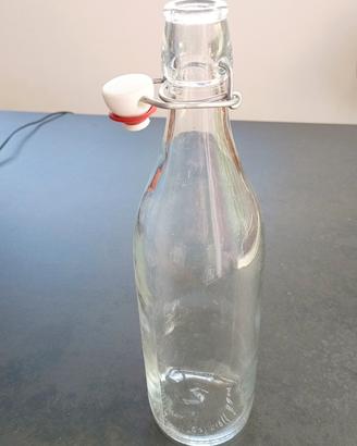 15 bottiglie vetro 2lt con tappo ermetico 