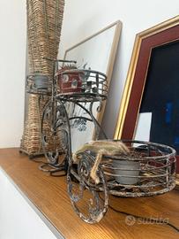 Porta oggetti in ferro battuto