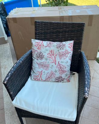 Set divano poltrone da giardino