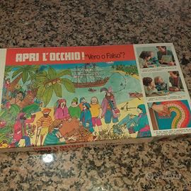 Apri l'occhio Vero o falso? Gioco tavola