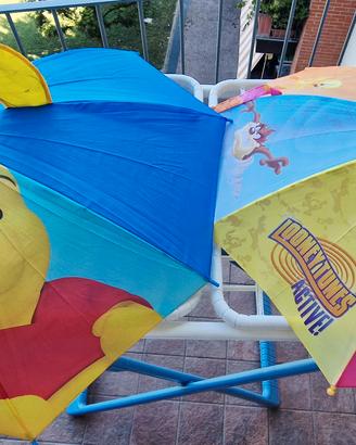 2ombrelli per bambini  Winnie thePooh+Looney Tunes