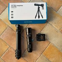 Teleobiettivo zoom Apexel 20-60x smartphone iphone