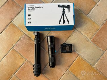 Teleobiettivo zoom Apexel 20-60x smartphone iphone