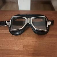 Occhiali per moto vintage climax in pelle