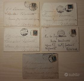 Lotto cartoline buste storia postale Regno Italia