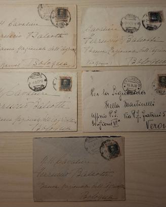 Lotto cartoline buste storia postale Regno Italia