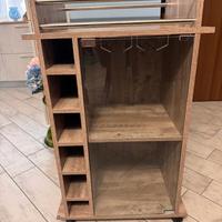 Mobile Bar Cantinetta Bottiglie Vino Liquori Calic