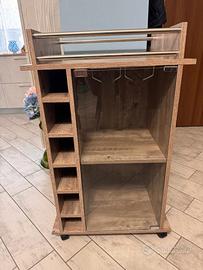 Mobile Bar Cantinetta Bottiglie Vino Liquori Calic