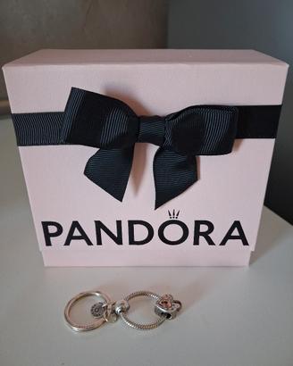 PANDORA Portachiavi + charm cuore