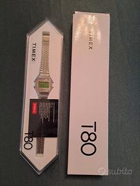 Timex T80 Digital Silver - Come Nuovo con Box 