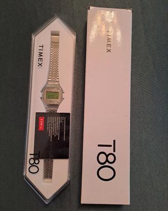 Timex T80 Digital Silver - Come Nuovo con Box 