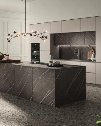 CUCINA L. 525cm + ISOLA L. 240cm Come da Disegno