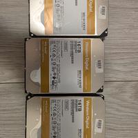 3x WD Gold 16TB Enterprise HDD (WD161KRYZ)