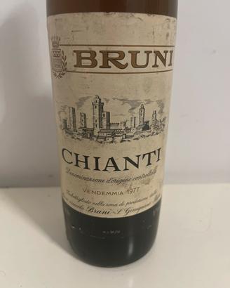 Vino da collezione1977CHIANTI BRUNI VENDEMMIA 1977