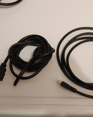 Lotto 4 Cavi HDMI + Adattatore HDMI