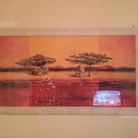 Quadro in legno"Capanne Africane"