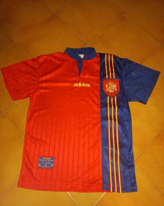 Spagna Adidas 1996 Home Shirt – Originale Vintage